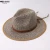 Import British Fashion Bowler outdoor visor Cowboy Straw Hat With Bowknot from China