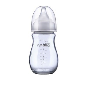 Bulk High Borosilicate Glass BPA-free eco-friendly Baby Feeding Bottles for Home Use