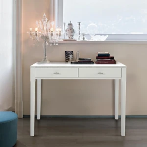 Burkittsville executive modern square office furniture white minimalist design drawer office desk marble custom desk