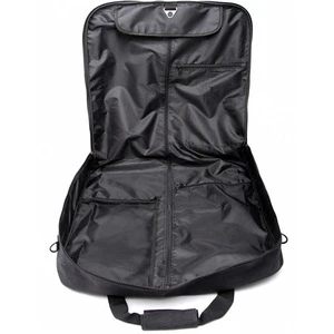 Business disposable black zipper pocket garment bag for suits
