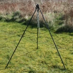 Camping BBQ Grill Campfire Support Tripod Stent Stand Holder Hooki adjust height hanging outdoor barbecue grills