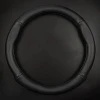 Car steering wheel decoration all - leather car steering wheel cover