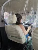 Car Taxi Isolation Film Transparent Curtain  Taxi cab Plastic Full Surround Protector driver and passengers