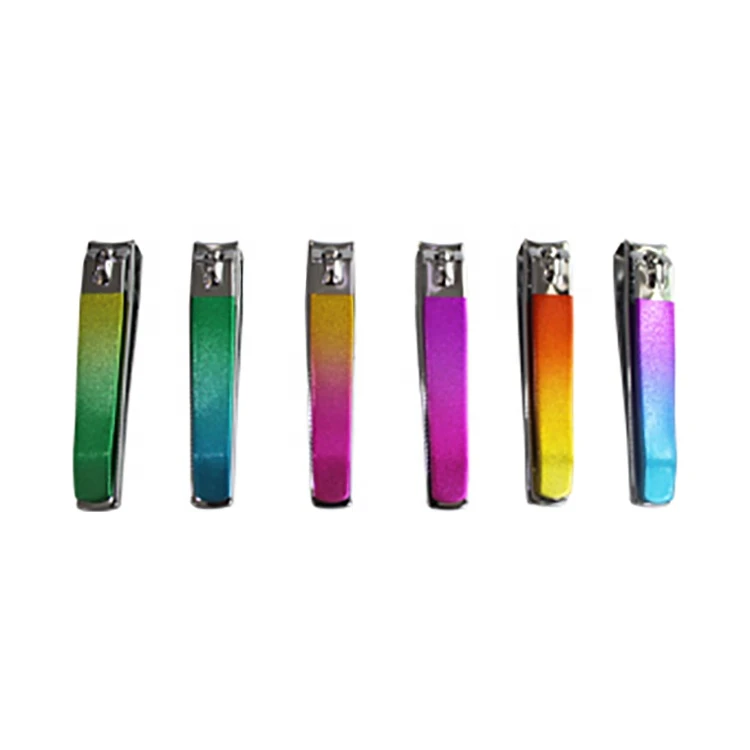 Carbon Steel Colorful Gradient Painting Nail Clipper Set