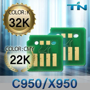 Cartridge chip for Lexmark C950 C950X2KG toner chip X950 X950X2KG toner chips