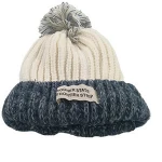 Cashmere Pom Pom hat, cashmere beanie hat, ribbed cashmere hat