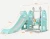 Import Castle Theme kid slide Indoor mini playground with swing set from China