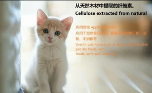 Cats Natural cellulose from wood for nutrition supplement