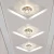 Import Ceiling lamp embedded crystal aisle lamp living room three-color small hole ceiling light from China