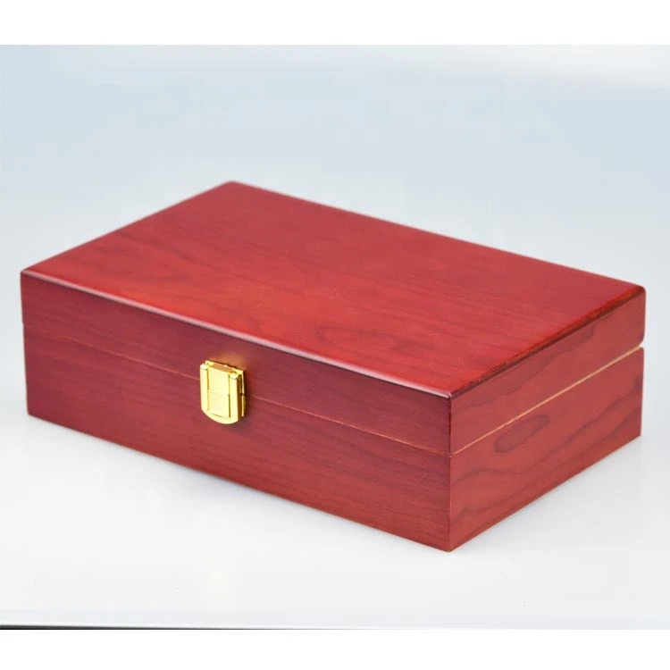 cherry finish 10CT custom portable travel cigar case for cigar storage and holder