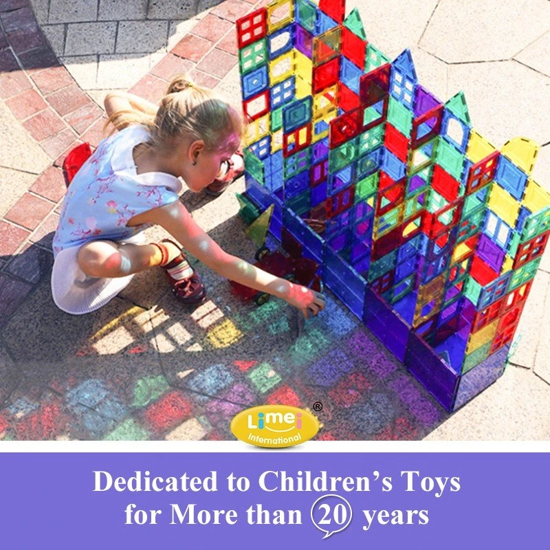 Children 68pcs Magnetic Tiles Building Construction Imagination Kit Educational STEM Toys