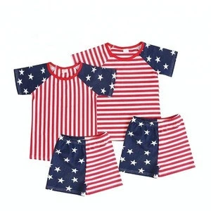 children blouse and skirt boys summer outfits 4th of july fashion design  kids boutique clothing