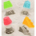Children's soft glue kids beach toys set baby summer beach bucket shovel sand dredger playing with water toys