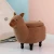 Import China manufacturer animal shape kids storage stool Alpaca stool with storage from China