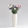 china manufacturer pure white tall ceramic flower vase
