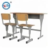 China school student table and chair set college double seat desk classroom furniture