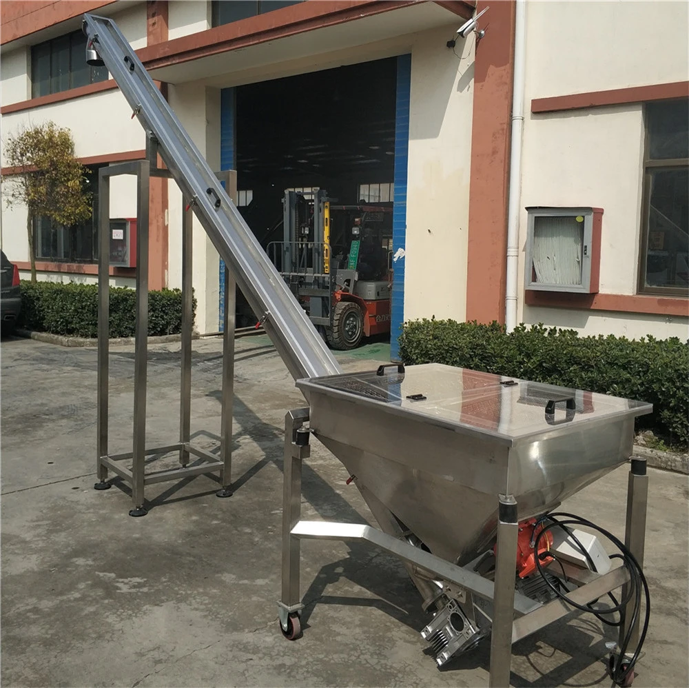 China screw feeder,incline auger conveyor with hopper,vibrating powder screw conveyor