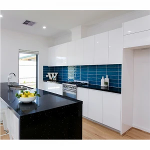 China supplier high gloss lacquer simple design modern modular kitchen furniture