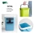Import China Supplier wholesale plastic  hanging trash cans wall mount waste bin with movable handle from China