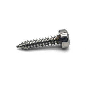 China wholesale Custom M2 M4 M8 Dental Implants pan head screw tapping Cross slot Titanium Self Tapping Screws