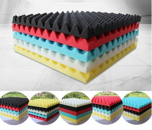 China Wholesale Sound Absorbing Acoustic Foam Panels with wedge/egg/pyramid shape