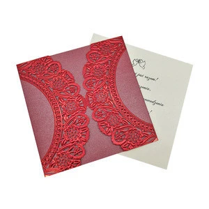 China wholesale wedding invitation card paper craft