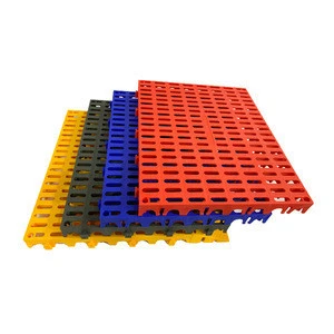 Chinese factory produces 500*400MM high quality low price polymer plastic mosaic grille mat plastic floor car wash shop floor