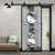 Import Chinese fan background interior kitchen toilet drawing room sliding  pvc Barn door from China