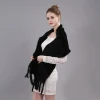 Chinese supplier luxury women real mink fur shawl scarf