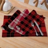 Christmas cutlery Place mat table knife fork plate  mat christmas table mat