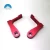 Import CNC Aluminum lever with red anodize  mechanical parts fabrication services cnc mechanical parts from China