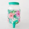 Cold Beverage BPA Free Unbreakable Drink Dispenser with Printing Pineapple and Watermelon