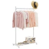 Color White Metal Garment Coat Rack Houseware Freestanding Clothes Organizer coat storage