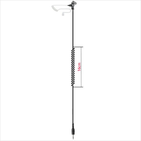 Compatible RLN4941 Receive-Only Earpiece With Translucent Tube for Remote Speaker Microphone Accessories