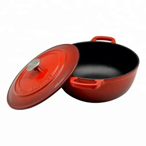 Cooking Dish Cast Iron Casserole Dutch Oven With Lid