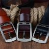 Cowhide genuine leather belts for men vintage jeans belt