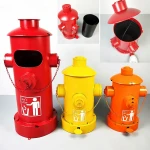 Creative Fire Hydrant Trash Can Pedal Retro Iron Bar Restaurant Storage Barrel Industrial Ornaments Decorative Waste Bin