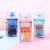 Import Creative milk square plastic straw water bottle from China