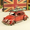 Creative Red Vintage Metal Car Model Photo Frame Coin Piggy Bank Money Boxes For Kids Gifts
