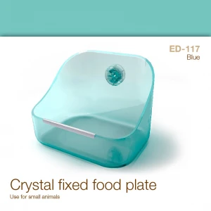 crystal fixed food plate used for small animals