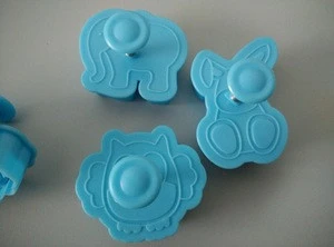 Custom 3D animal shape plastic cookie cutter cookie cutters molds