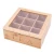 Import Custom Bamboo Wooden Tea Packing Box 9 Grids Compartments Tea Bag Gift Box from China