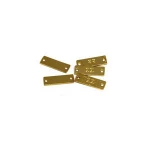 Custom design letter engraved logo plate zinc alloy metal logo for handbags