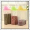 Custom King sealed jar with a lid and easy pour grains Canister plastic Storage Tank 2.5L 190g antibacterial kitchen