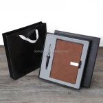 Custom logo corporate gift A5 Notebook and pen gift set