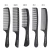 Import custom logo high quality black straight Hair Combs Pro Salon Hairdressing Antistatic Carbon Fiber Comb For Barber Hair Cutting from China