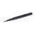 Import Custom logo stainless steel black eyebrow point tweezers from China