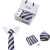 Import Custom men&#x27;s square scarf, cuffli tie gift box business formal wear wedding polyester silk tie dye t shirts set from China