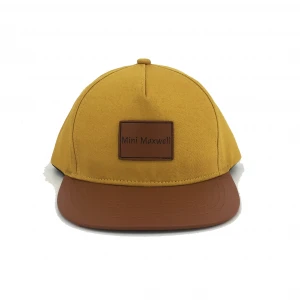 Custom Mustard Child Snapback Kids Baby Snapback Cap With OEM Logo