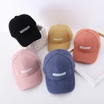 Custom New Design Felt Letters Embroidery Outdoor Sports Caps Winter Windproof Kids Baseball Cap